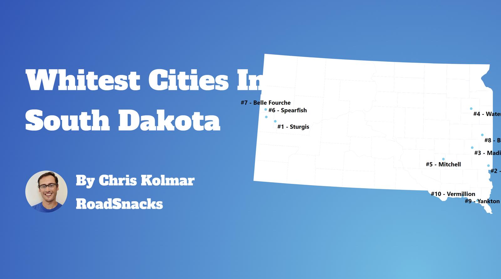 Cities With Highest White Population In South Dakota Map