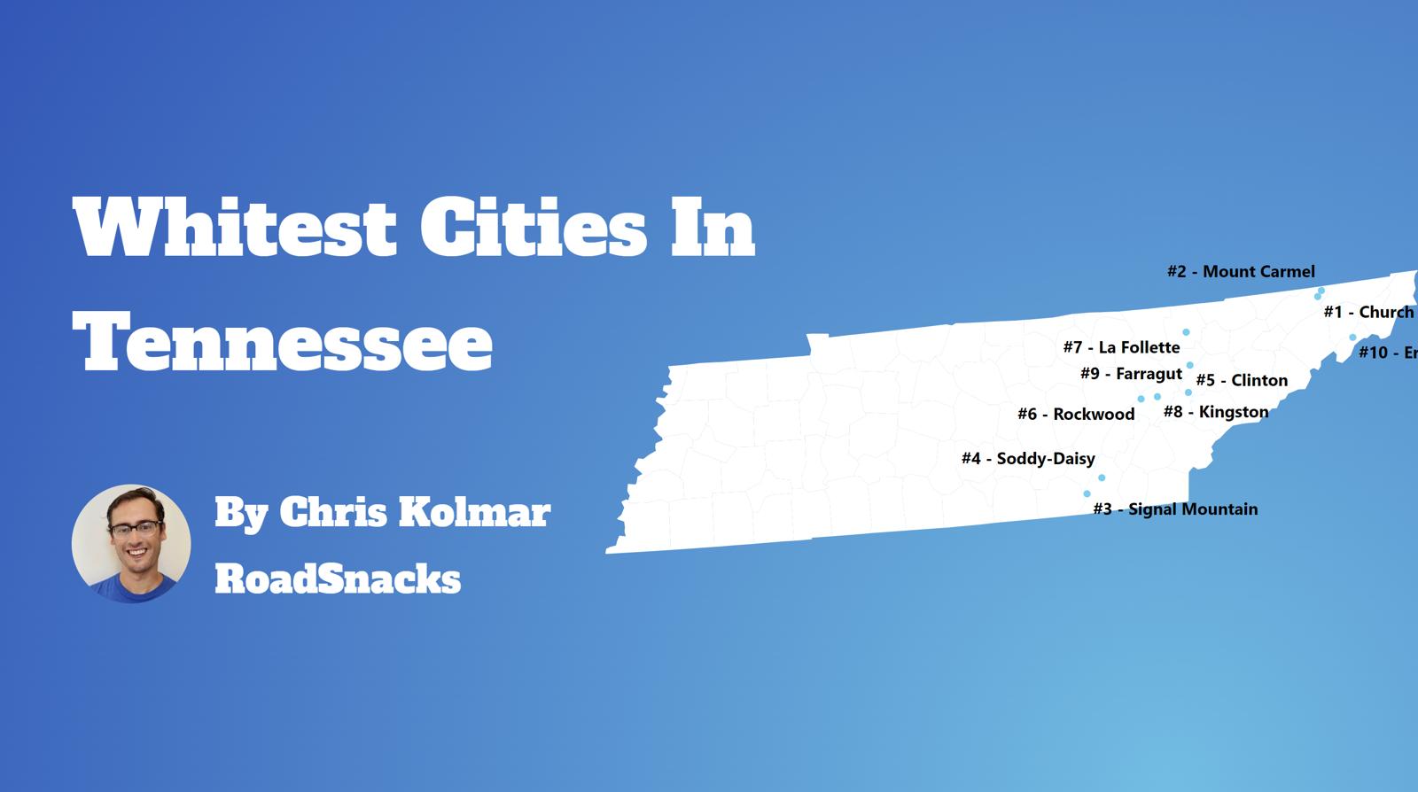 Cities With Highest White Population In Tennessee Map