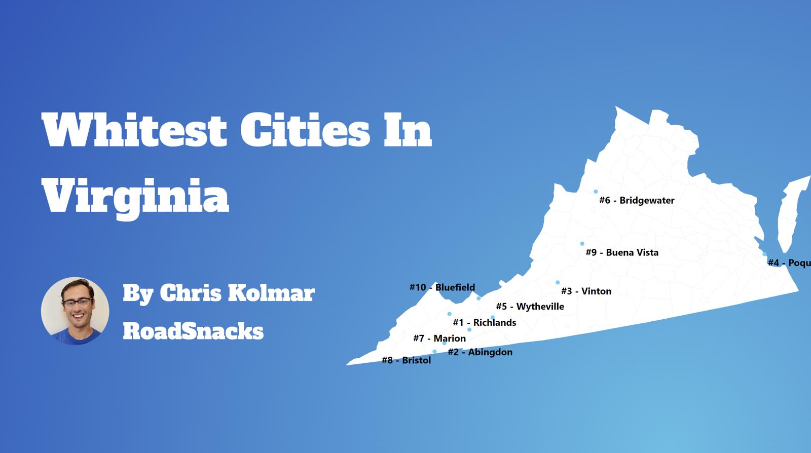 Cities With Highest White Population In Virginia Map