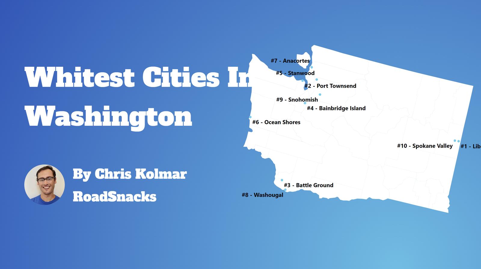 Cities With Highest White Population In Washington Map