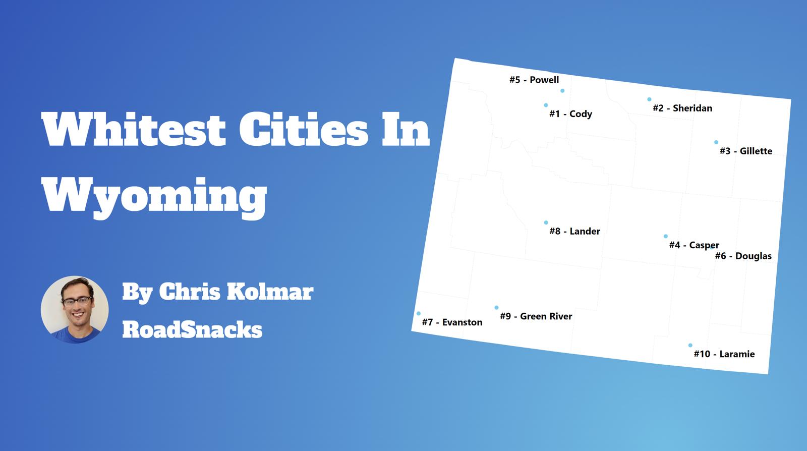 Cities With Highest White Population In Wyoming Map