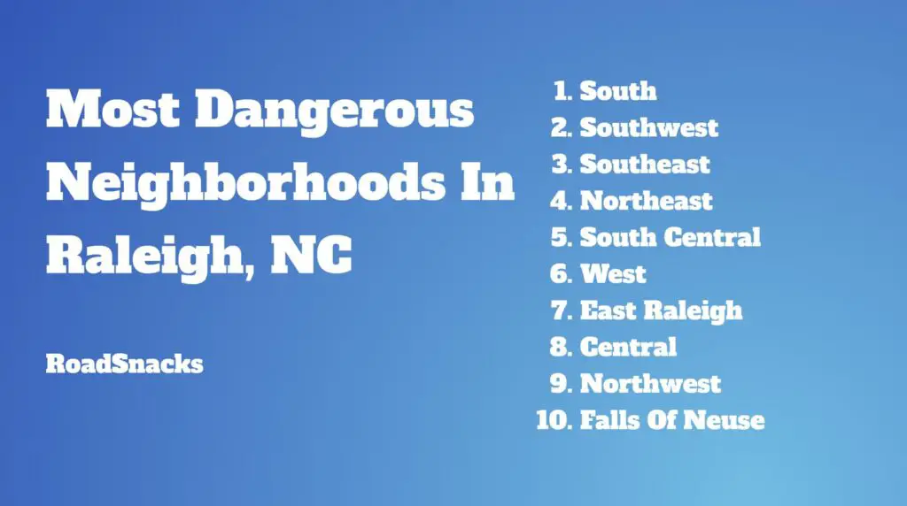 10 Most Dangerous Neighborhoods In Raleigh, NC [2026]