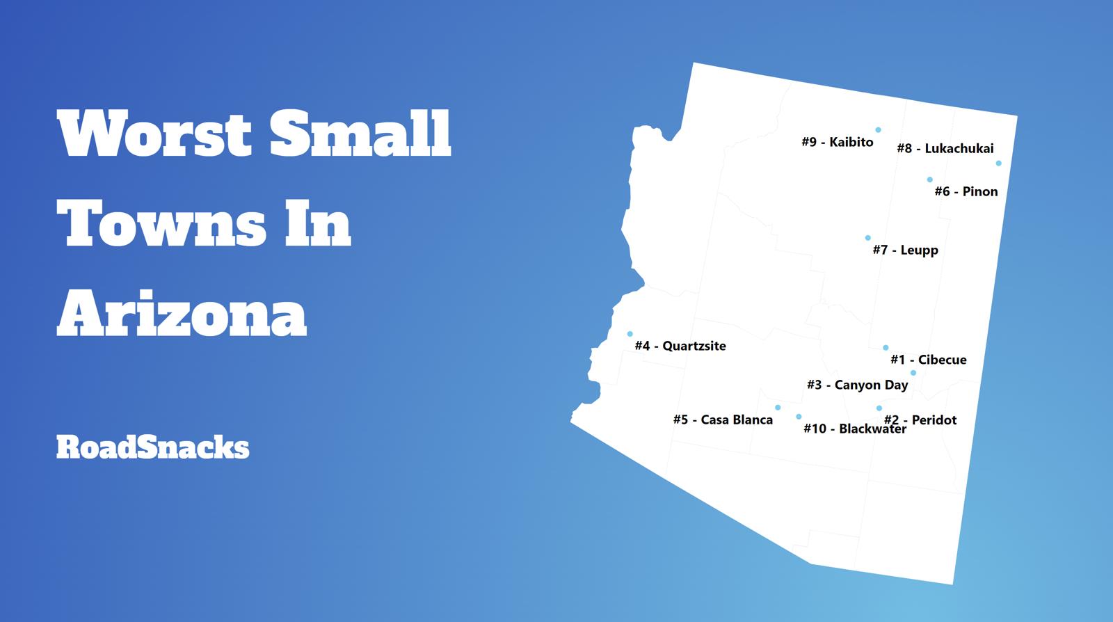 Worst Small Towns To Live In Arizona Map
