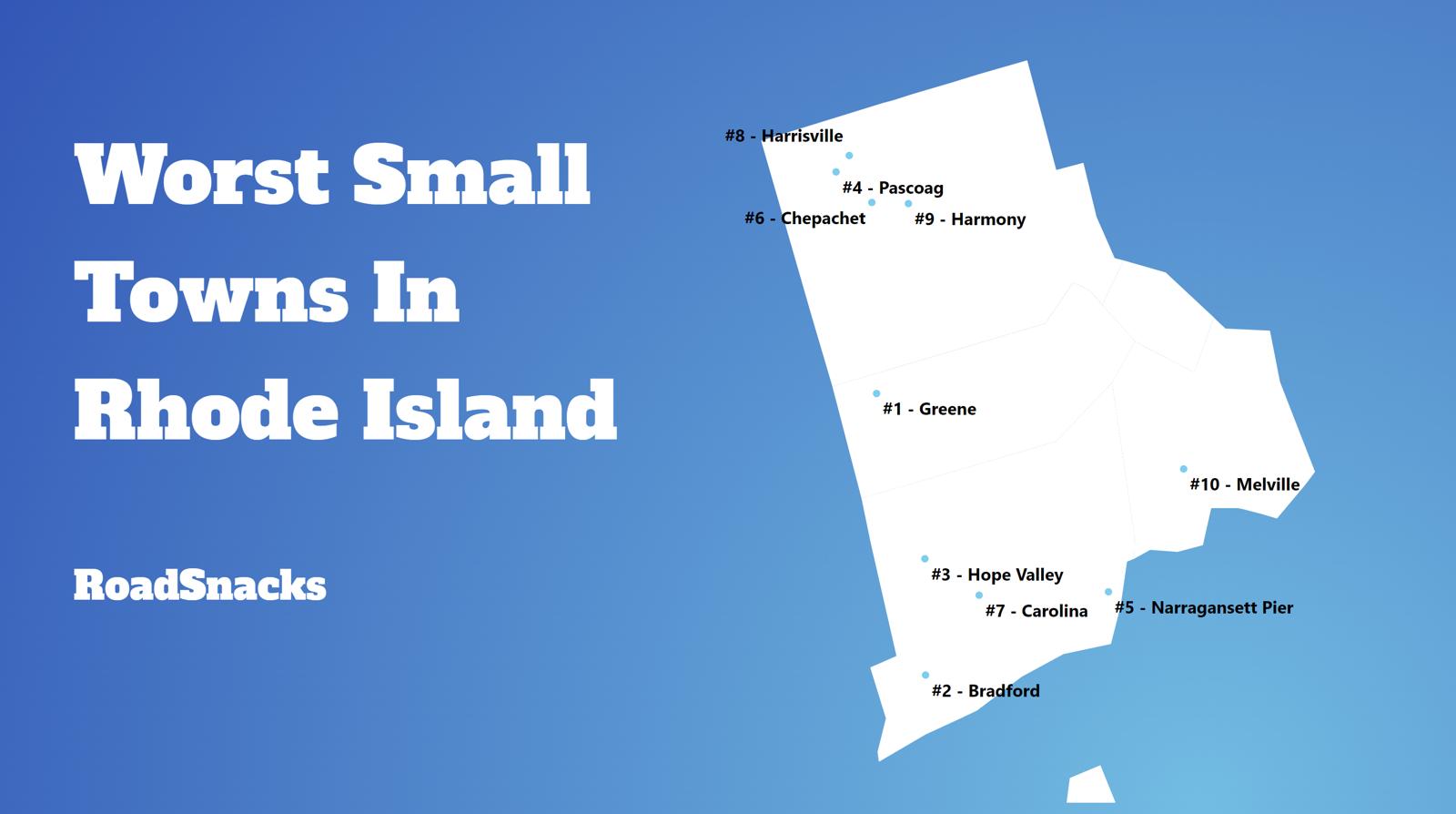 Worst Small Towns To Live In Rhode Island Map